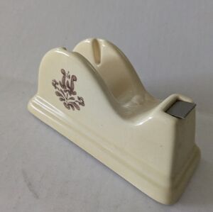 Village Pfaltzgraff Tape Dispenser Rare Vintage